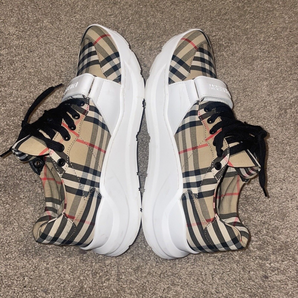 Mens London Burberry Shoes W/ Strap Size 44 Europe 11 US - Picture 3 of 8